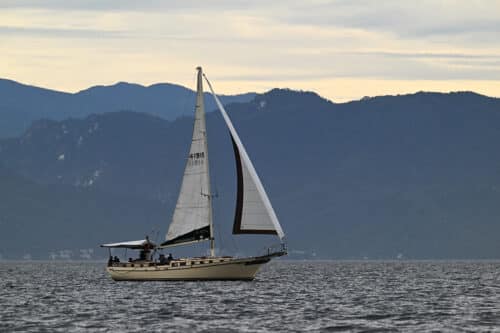 This photo shows the ADA Sailboat